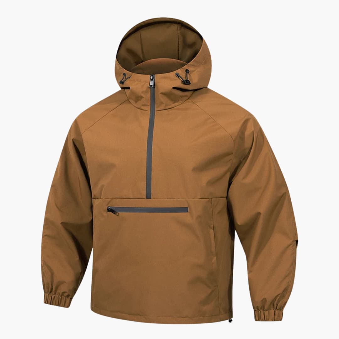 Herrenjacke mit Kapuze Frontreißverschluss und langen Ärmeln