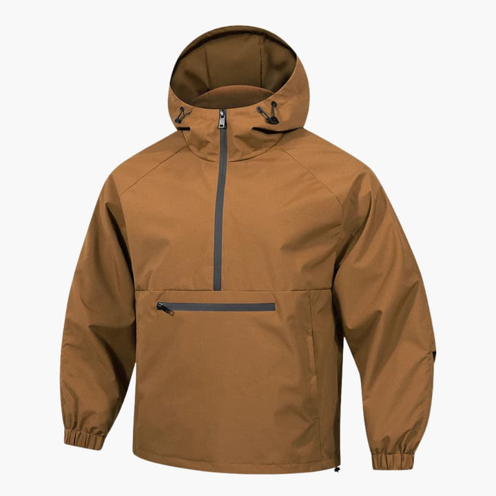 Herrenjacke mit Kapuze Frontreißverschluss und langen Ärmeln