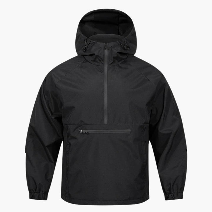 Herrenjacke mit Kapuze Frontreißverschluss und langen Ärmeln