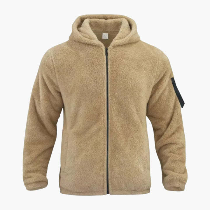 Herrenjacke mit Kapuze und Reißverschluss