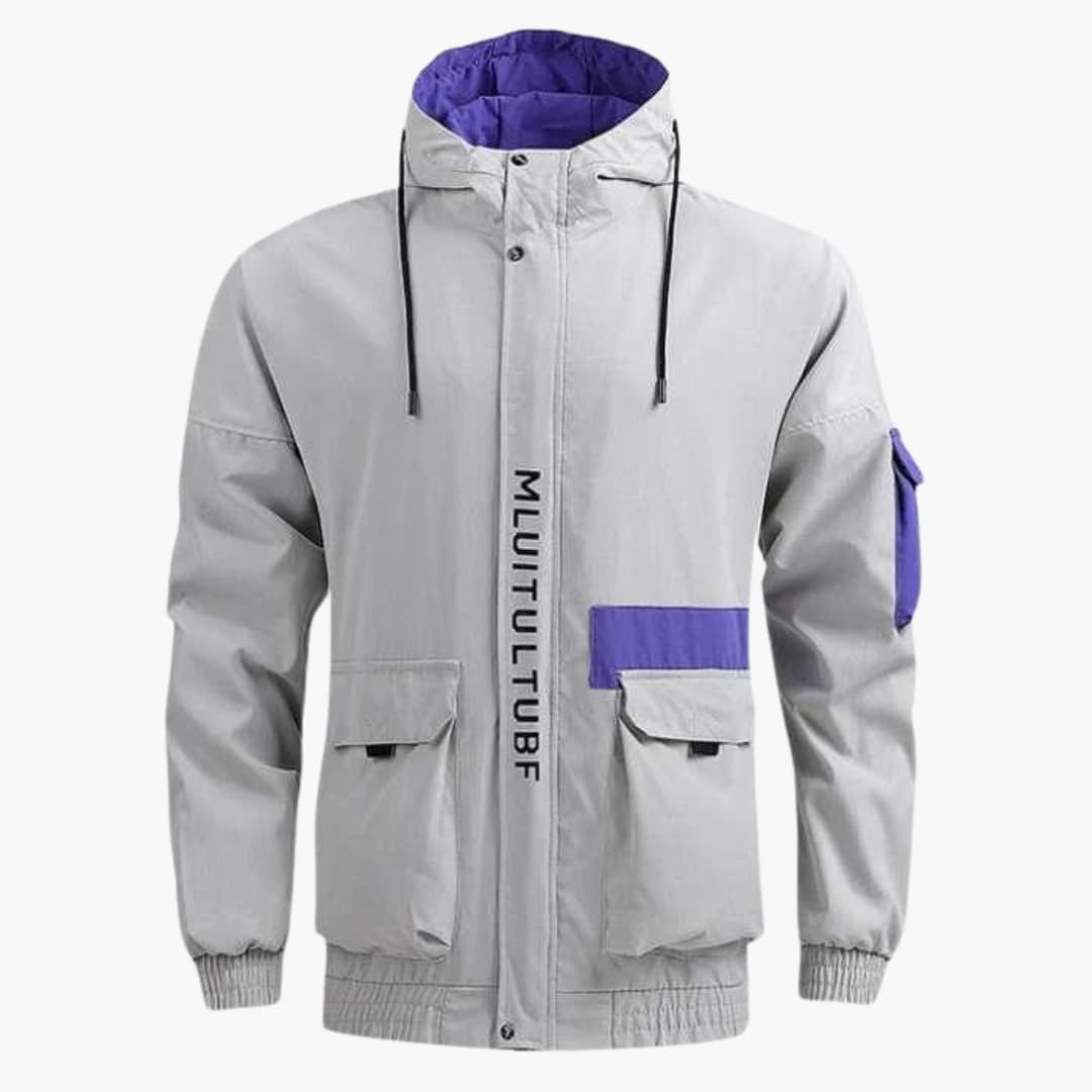 Herren jacke mit Kapuze und mehreren Taschen