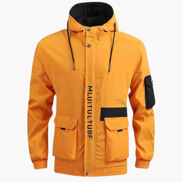 Herren jacke mit Kapuze und mehreren Taschen