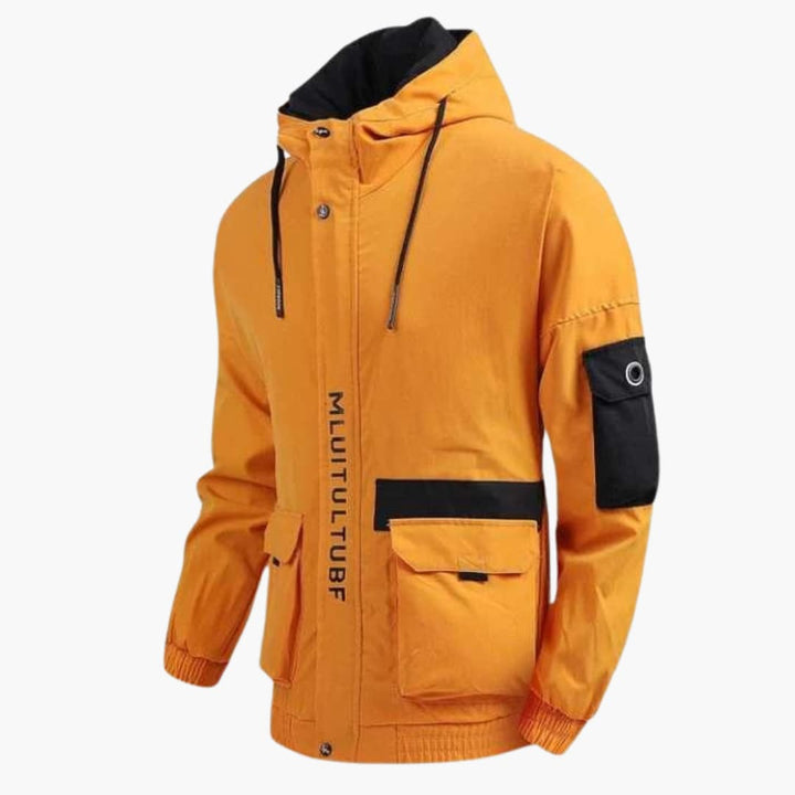 Herren jacke mit Kapuze und mehreren Taschen