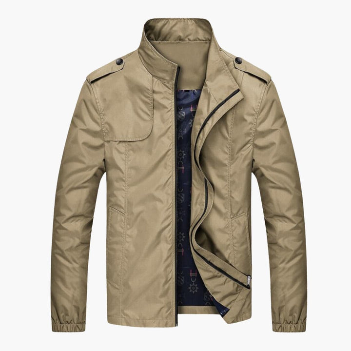 Herren jacke mit Stehkragen und Reißverschluss