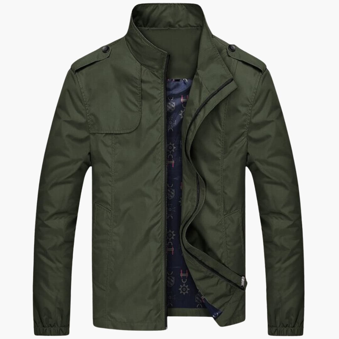Herren jacke mit Stehkragen und Reißverschluss