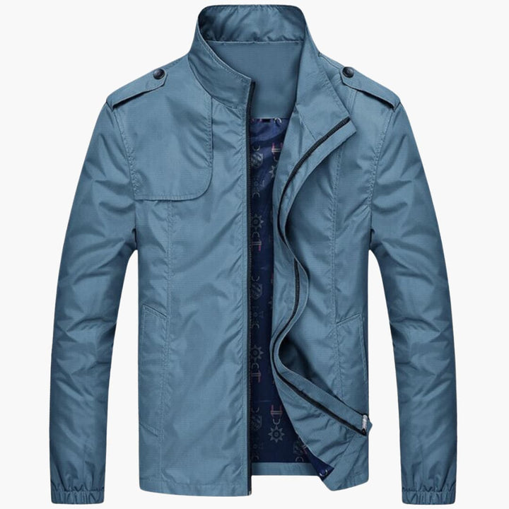Herren jacke mit Stehkragen und Reißverschluss
