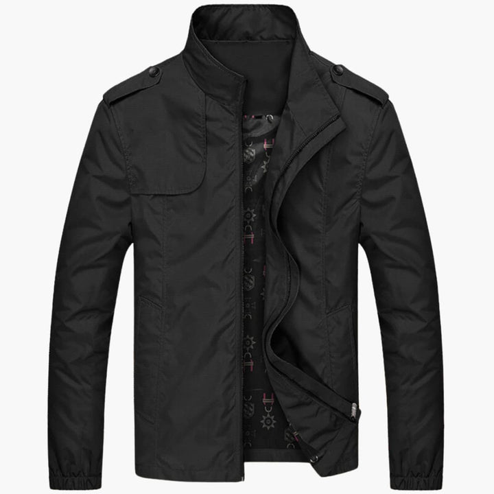 Herren jacke mit Stehkragen und Reißverschluss