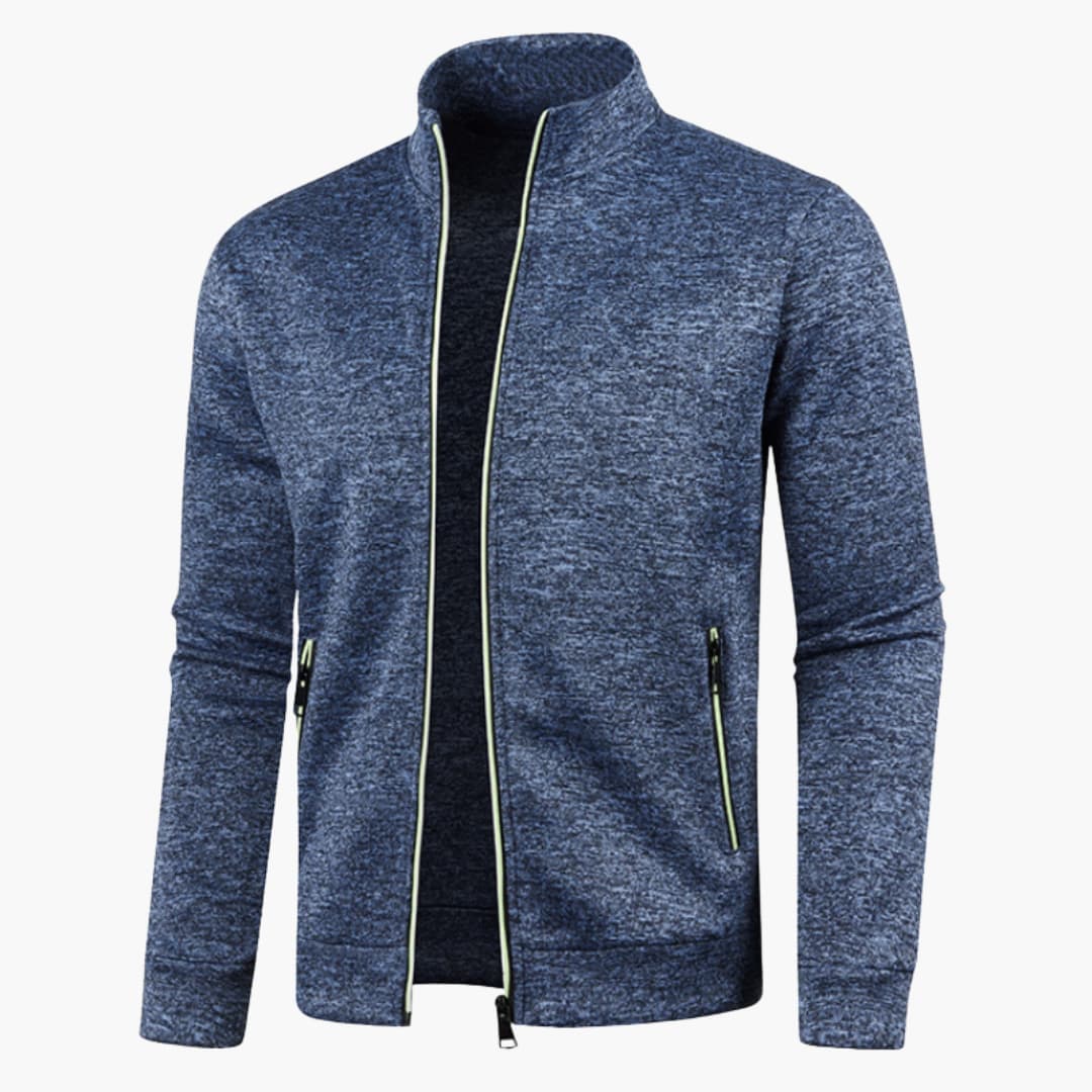 Herren jacke mit Stehkragen und Reißverschlusstaschen