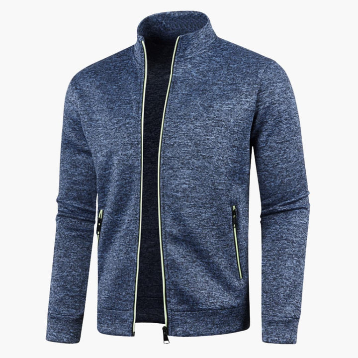 Herren jacke mit Stehkragen und Reißverschlusstaschen