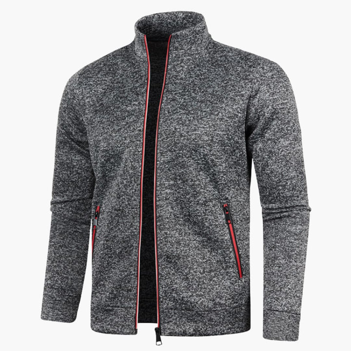Herren jacke mit Stehkragen und Reißverschlusstaschen