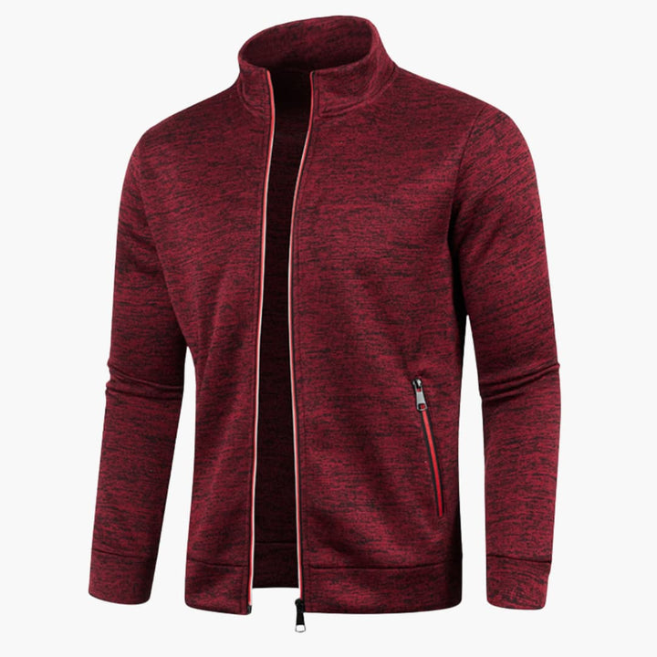 Herren jacke mit Stehkragen und Reißverschlusstaschen