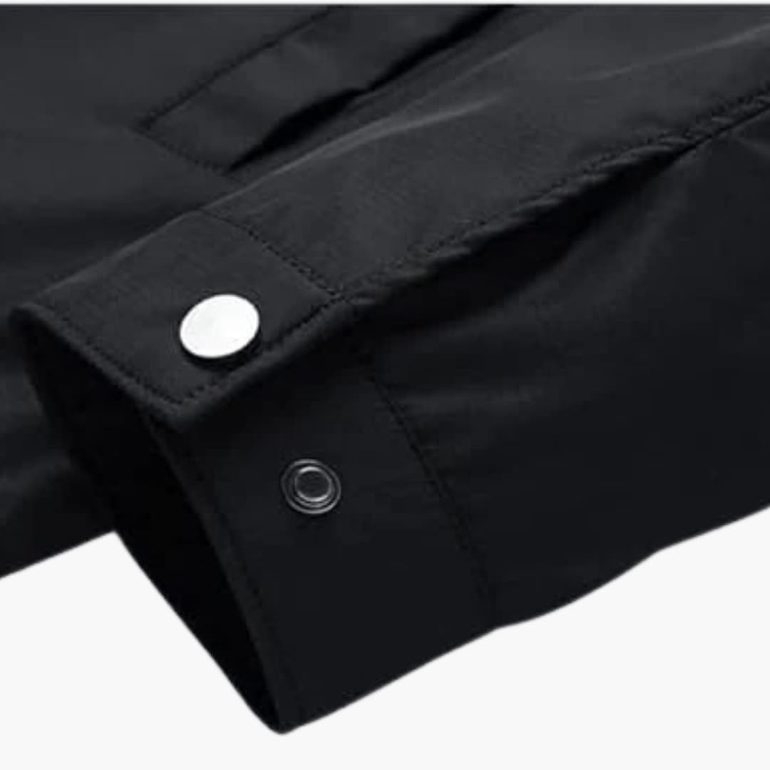 Herrenjacke mit vollständigem Reißverschluss und Stehkragen
