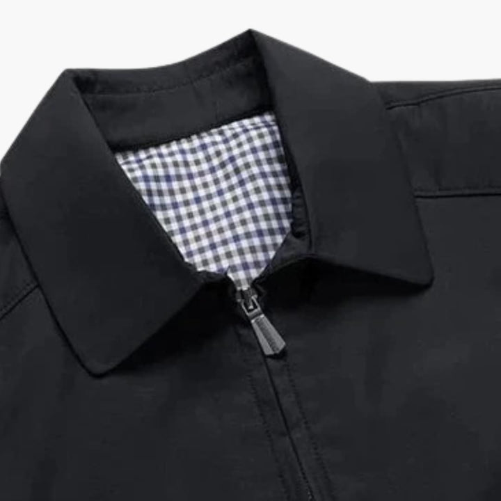 Herrenjacke mit vollständigem Reißverschluss und Stehkragen