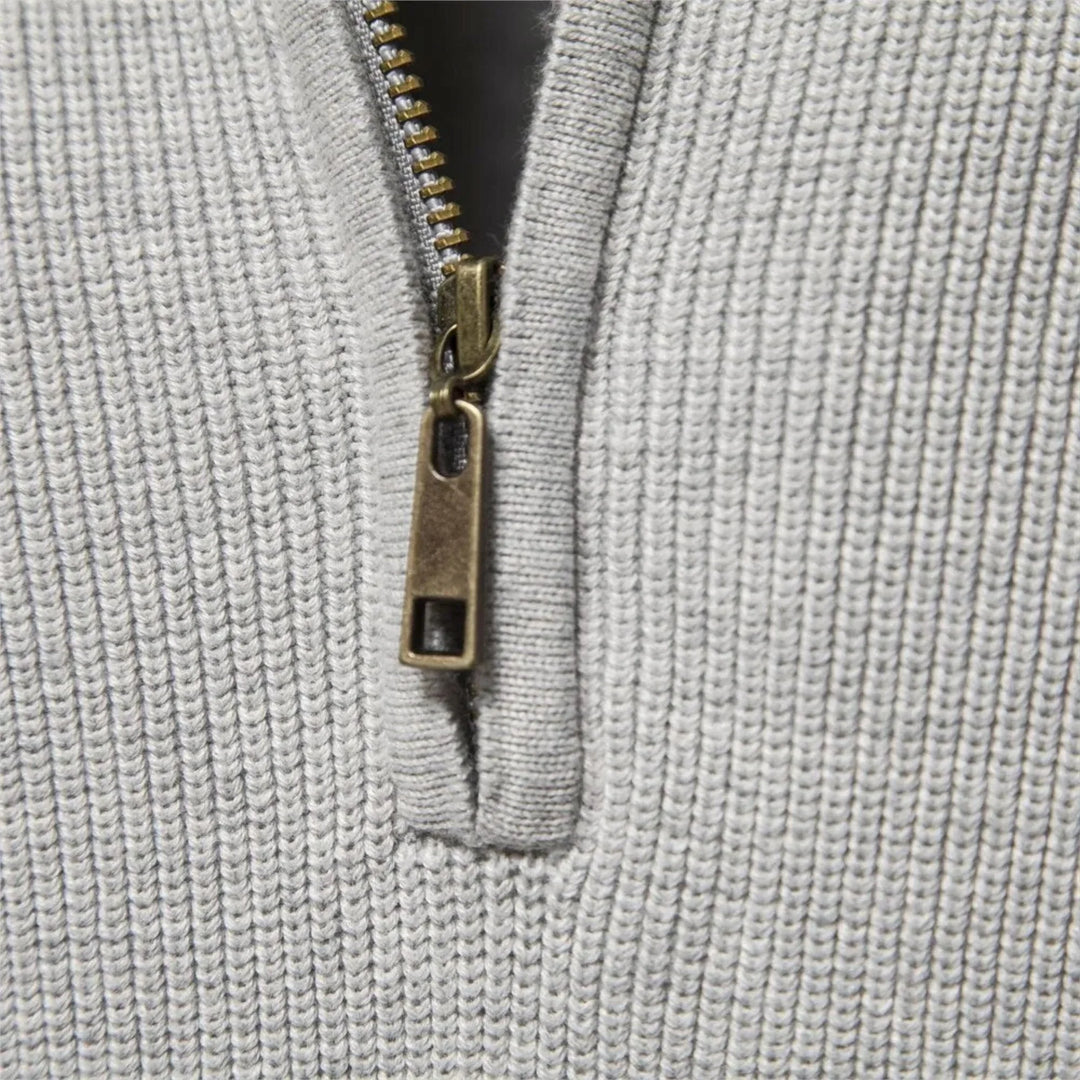 Halb-Zip Strickpullover für Herren