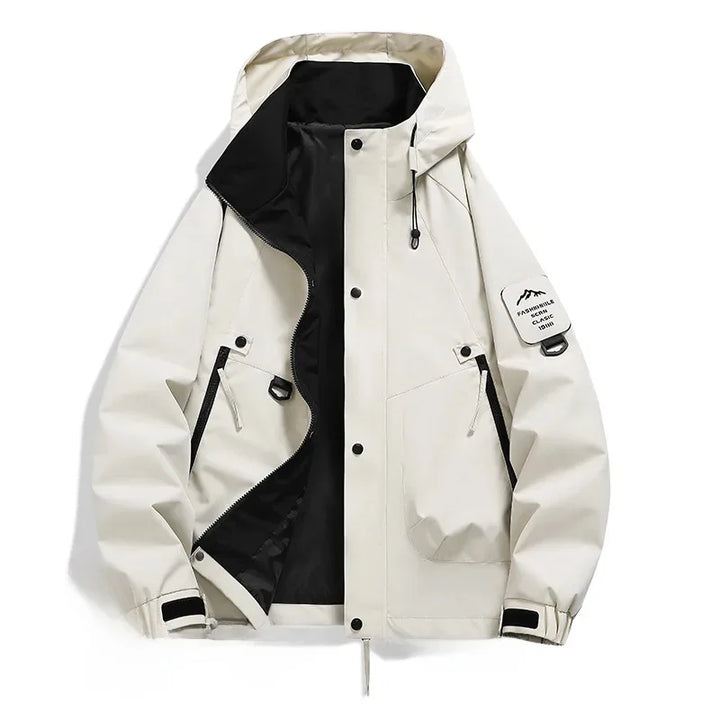 Unisex Kapuzen Skijacke mit verstellbarem Schnitt und langen Ärmeln