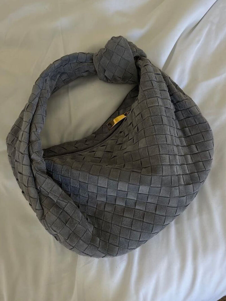 Gewebte suede Tasche medium