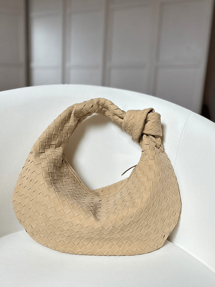 Gewebte suede Tasche medium