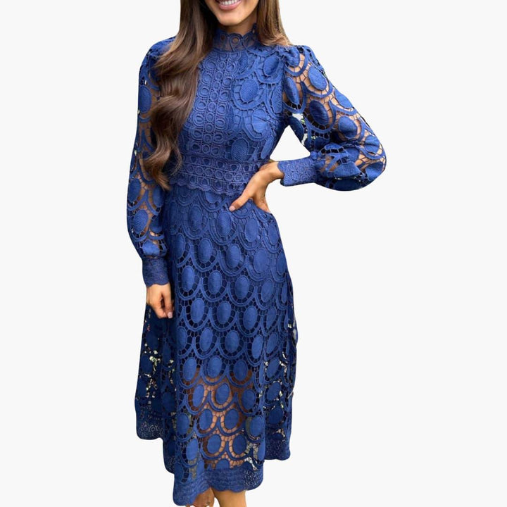 Spitzen High-Waist Kleid für Damen