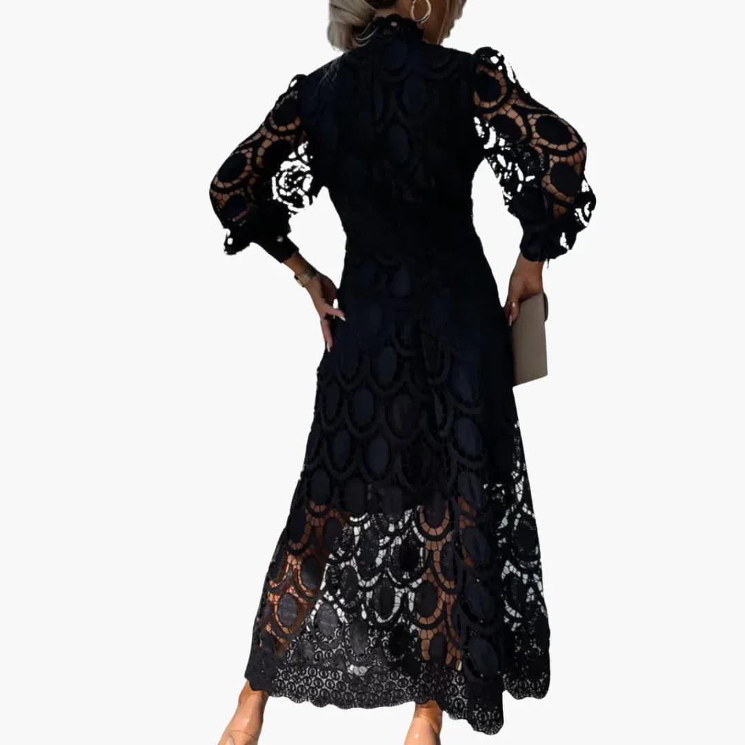 Spitzen High-Waist Kleid für Damen