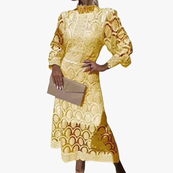 Spitzen High-Waist Kleid für Damen