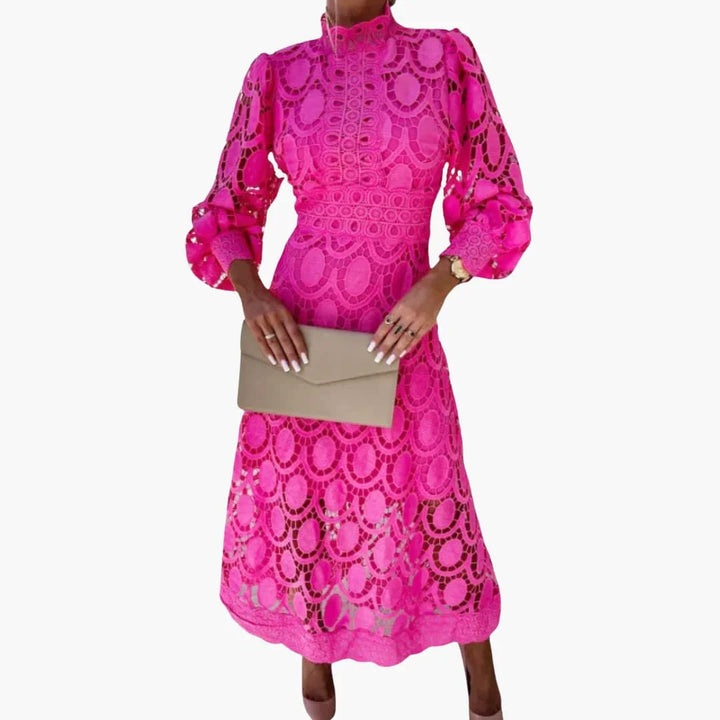 Spitzen High-Waist Kleid für Damen