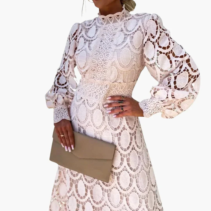 Spitzen High-Waist Kleid für Damen