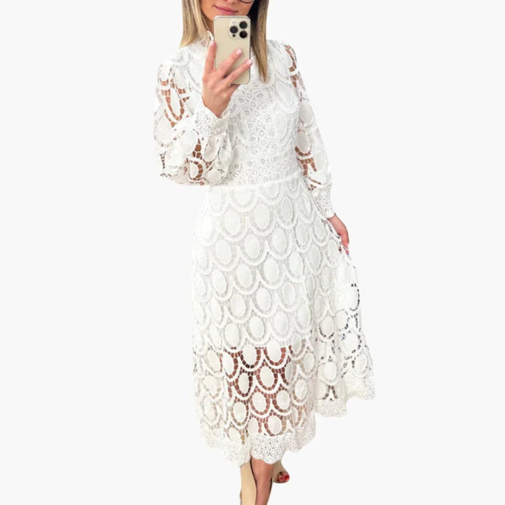 Spitzen High-Waist Kleid für Damen