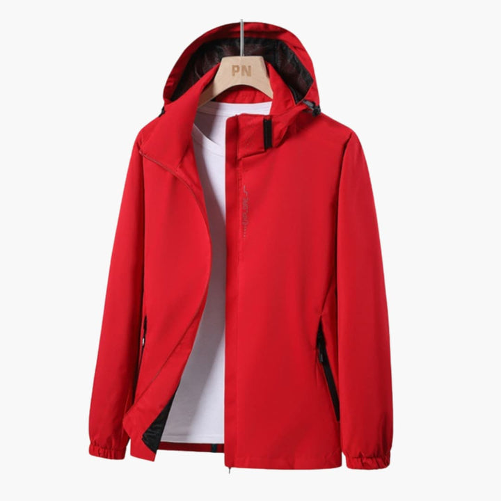 Unisex-Jacke mit hohem Kragen und langen Ärmeln