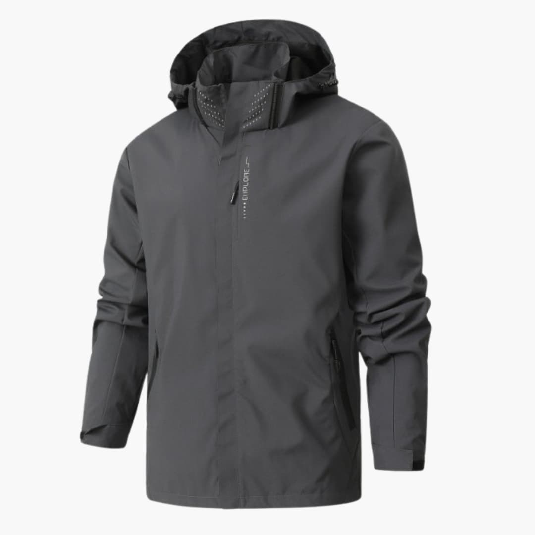 Unisex-Jacke mit hohem Kragen und langen Ärmeln