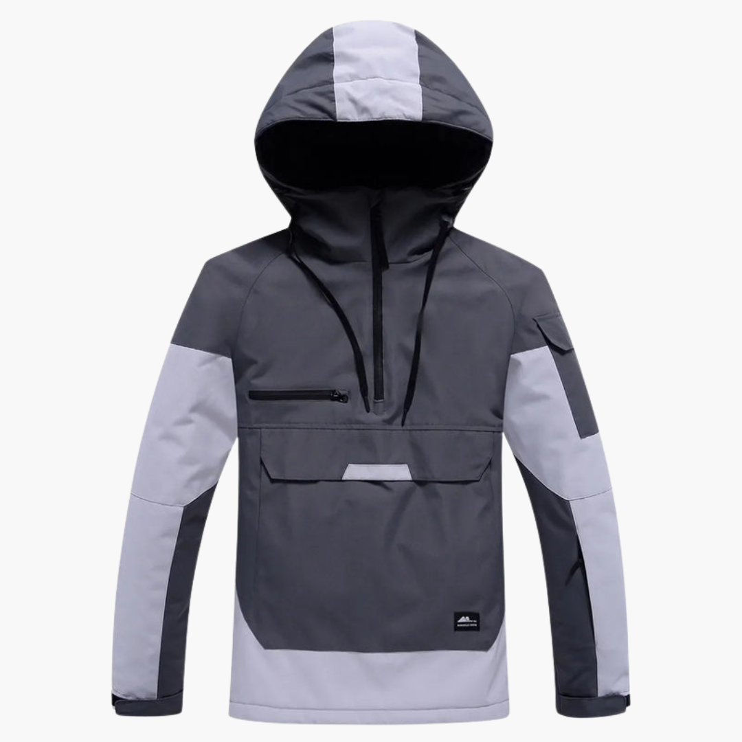 Unisex Winterskjacke mit Kapuze und verstellbarem Design