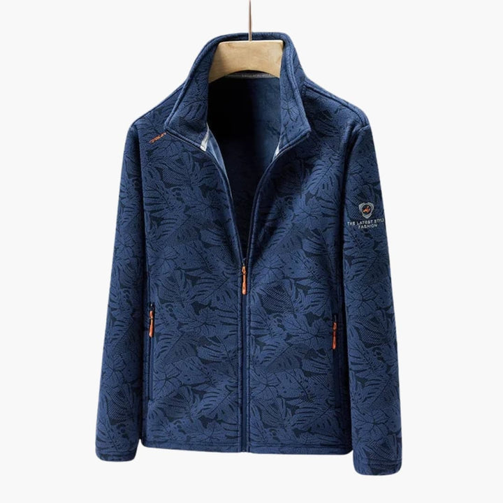 Unisex Jacke mit Reißverschluss und Stehkragen