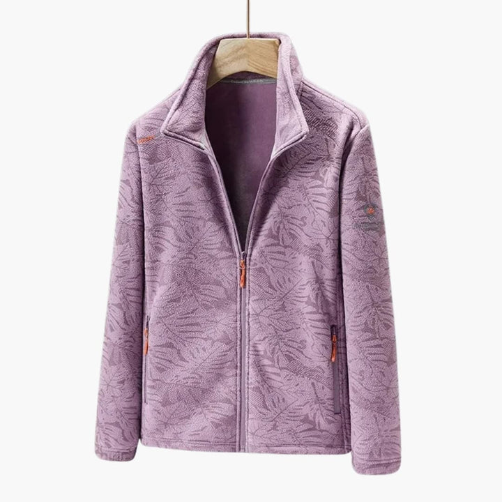Unisex Jacke mit Reißverschluss und Stehkragen