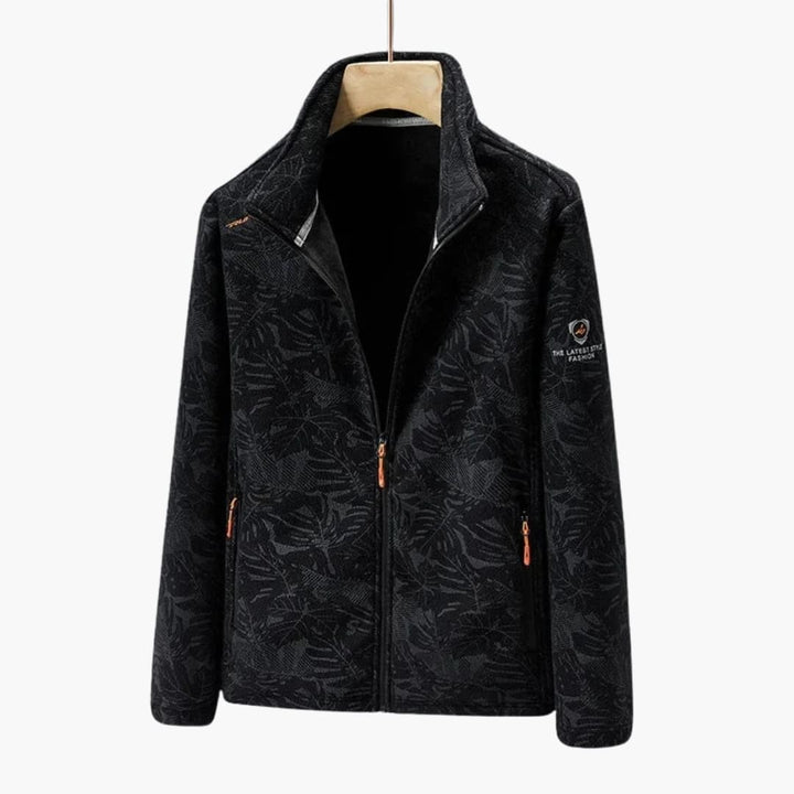 Unisex Jacke mit Reißverschluss und Stehkragen