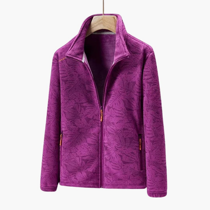 Unisex Jacke mit Reißverschluss und Stehkragen