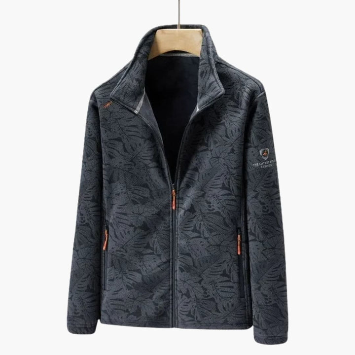 Unisex Jacke mit Reißverschluss und Stehkragen