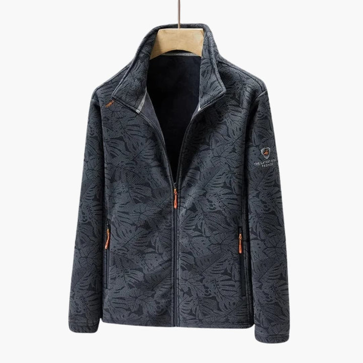 Unisex Jacke mit Reißverschluss und Stehkragen
