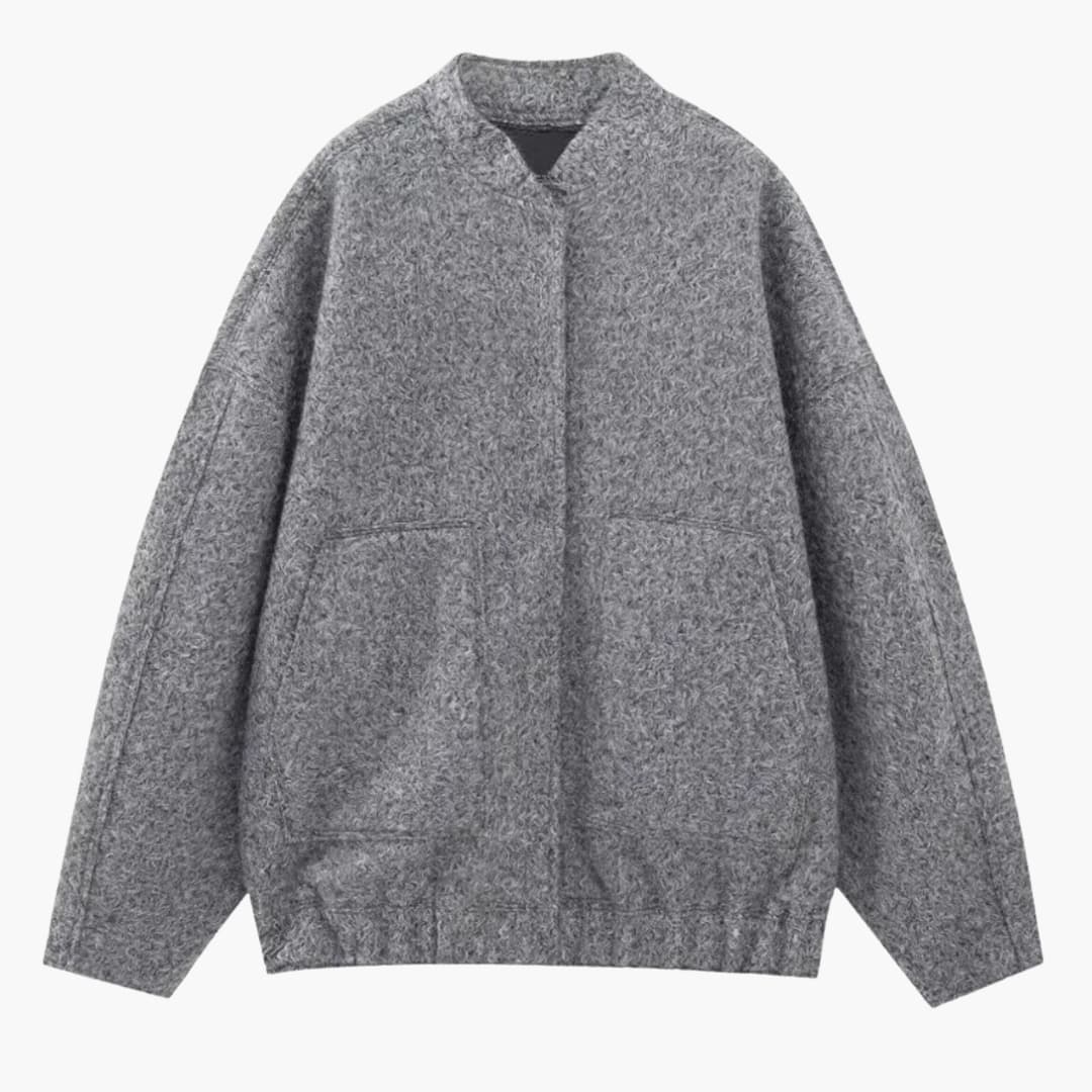 Unisex Oversized Jacke mit offener Front