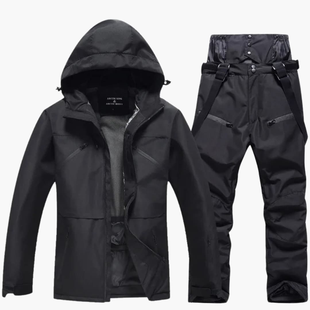 Unisex Skianzug mit Kapuzenjacke und passender Hose