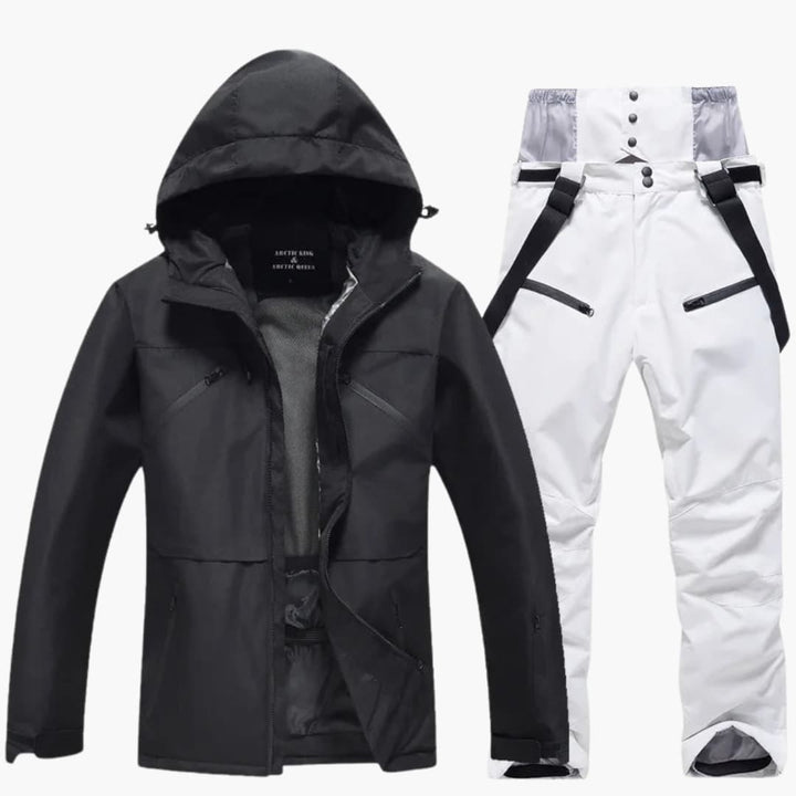 Unisex Skianzug mit Kapuzenjacke und passender Hose