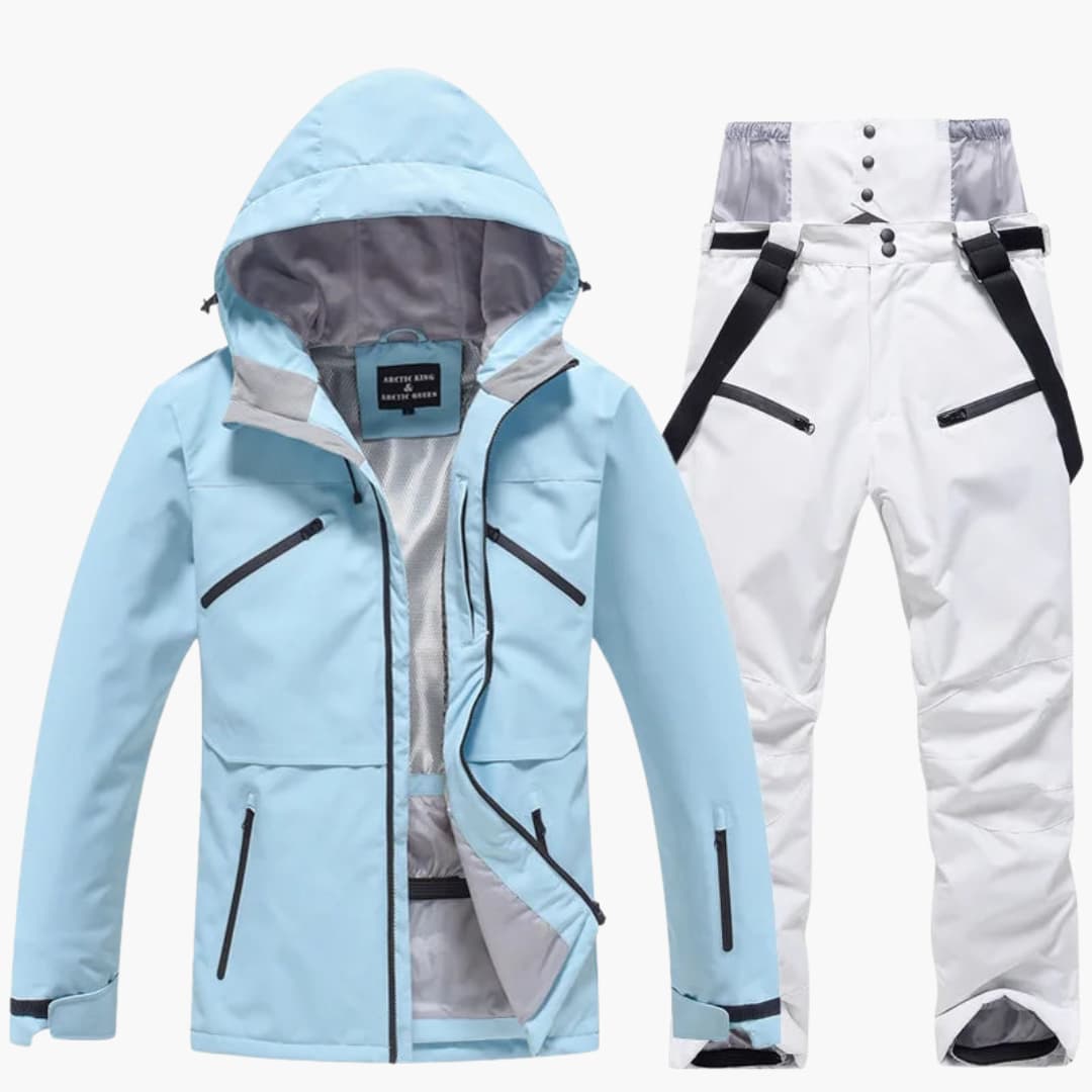 Unisex Skianzug mit Kapuzenjacke und passender Hose