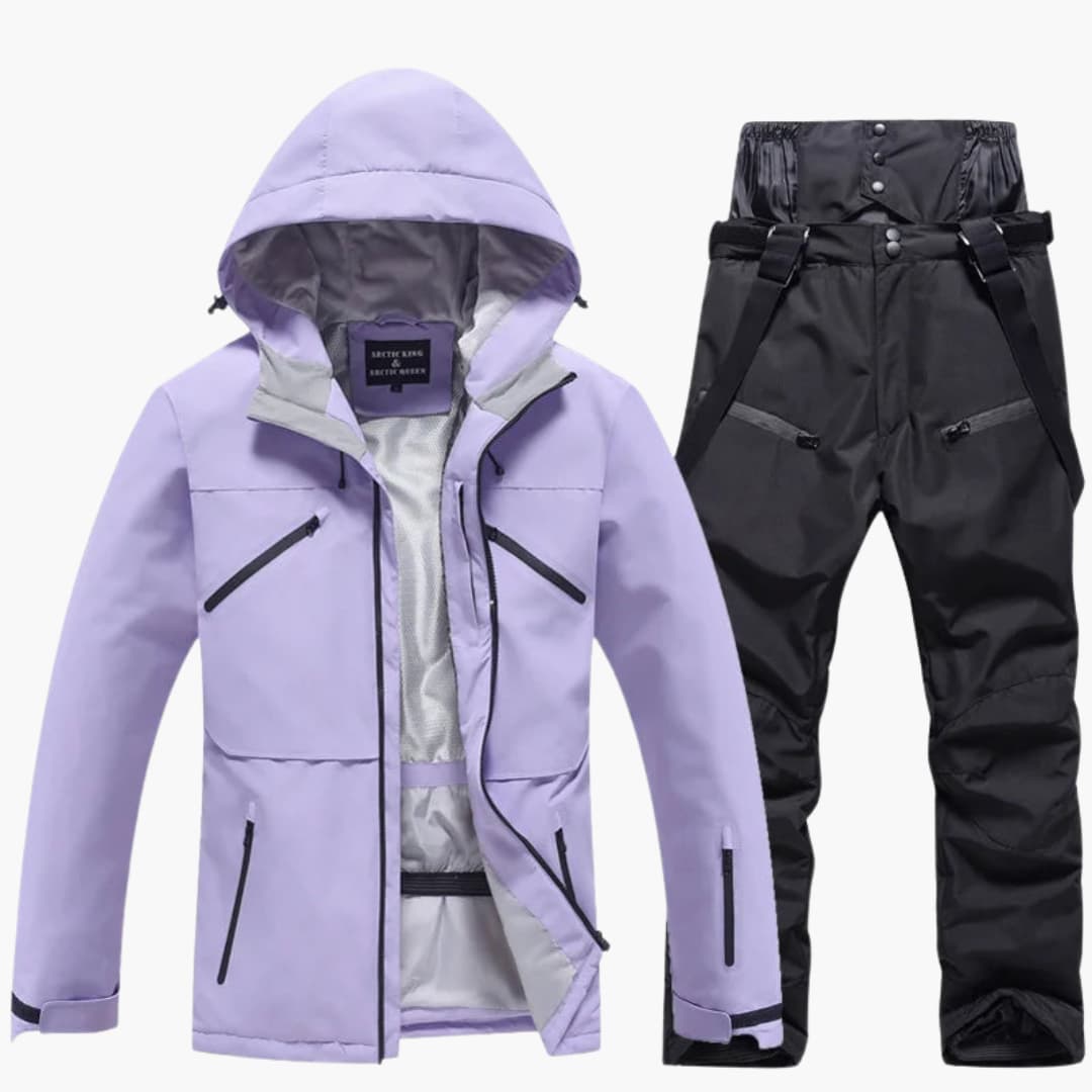 Unisex Skianzug mit Kapuzenjacke und passender Hose