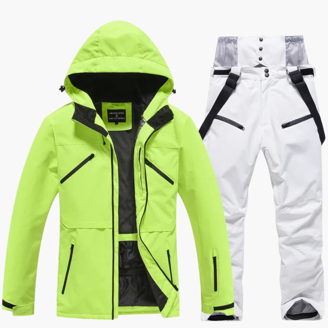 Unisex Skianzug mit Kapuzenjacke und passender Hose