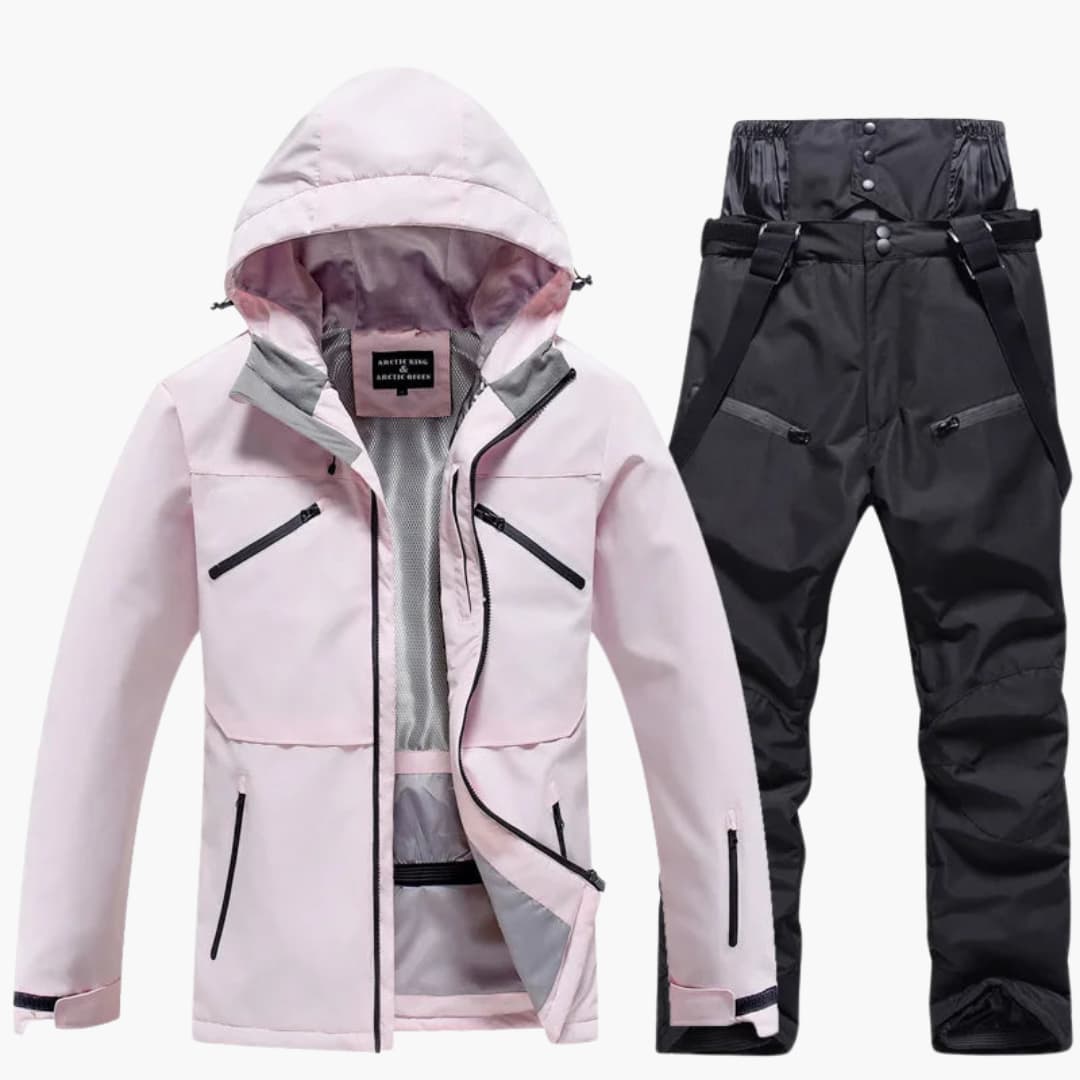 Unisex Skianzug mit Kapuzenjacke und passender Hose