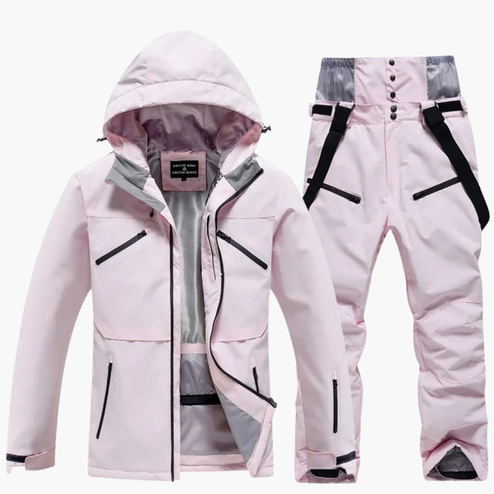 Unisex Skianzug mit Kapuzenjacke und passender Hose