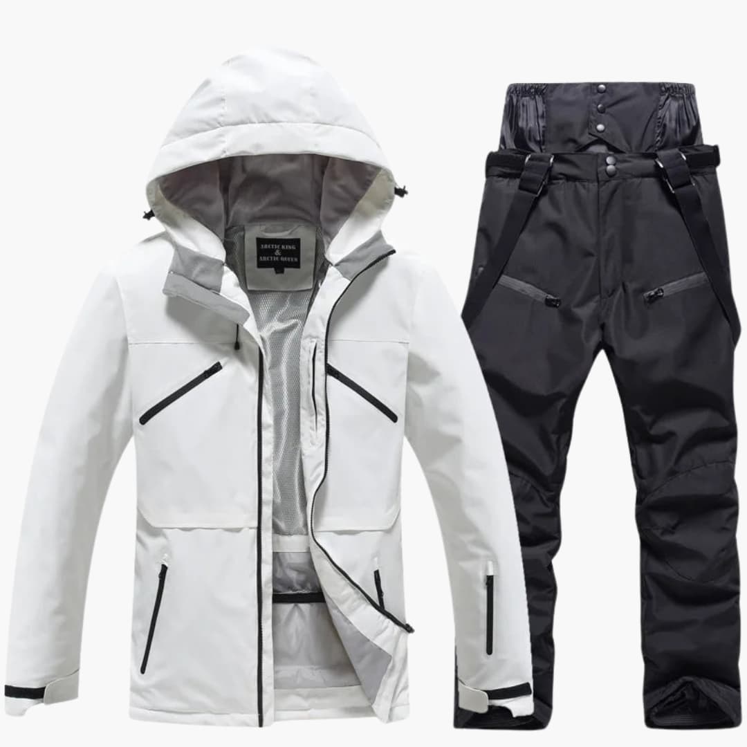 Unisex Skianzug mit Kapuzenjacke und passender Hose
