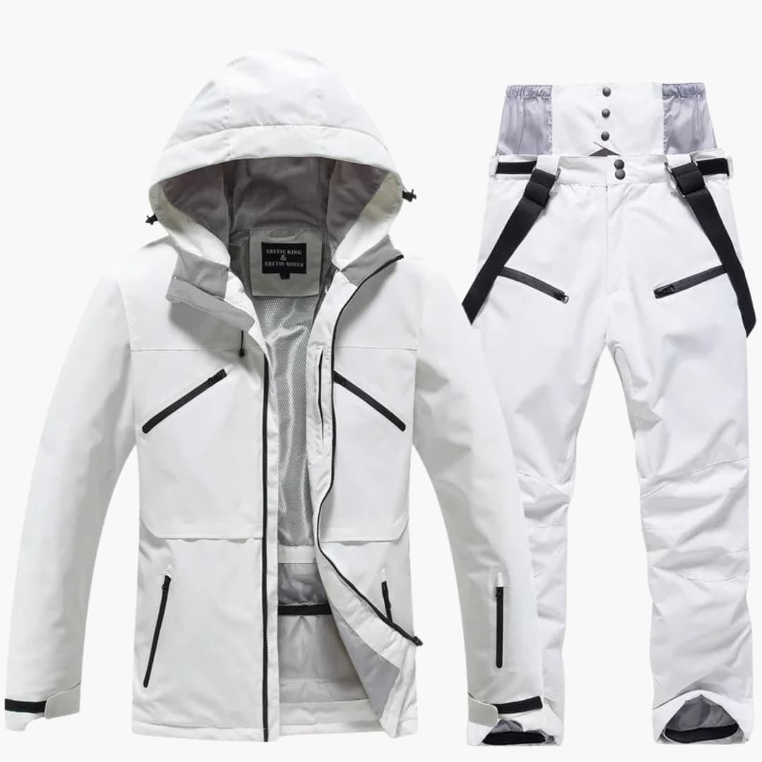 Unisex Skianzug mit Kapuzenjacke und passender Hose