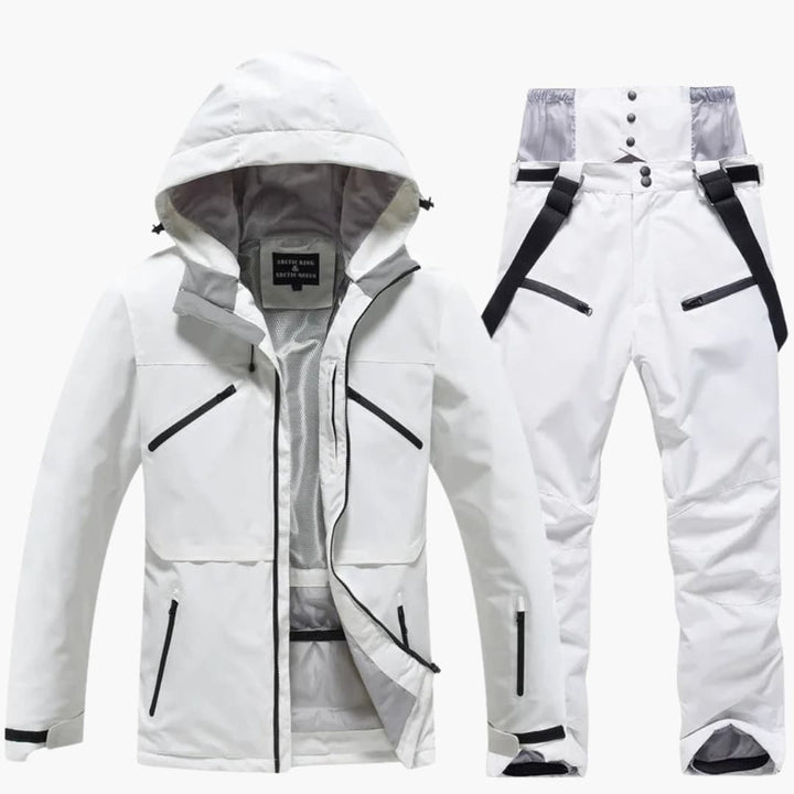 Unisex Skianzug mit Kapuzenjacke und passender Hose