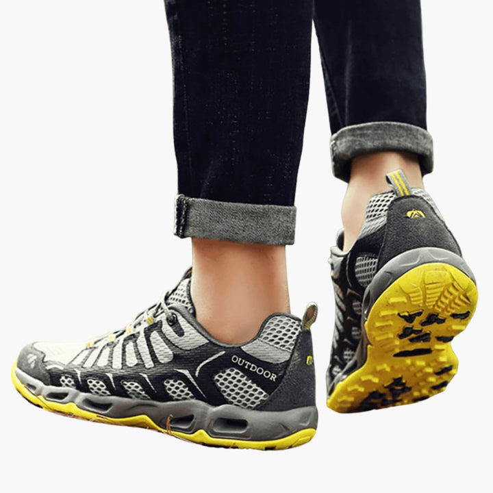 Unisex Wanderschuhe mit Mesh Obermaterial und strukturierter Sohle