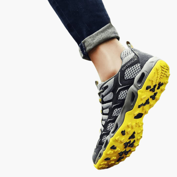 Unisex Wanderschuhe mit Mesh Obermaterial und strukturierter Sohle