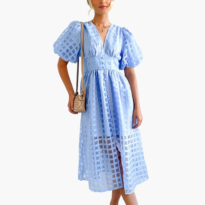 A Linie Midi Kleid für Damen - ModeMüller